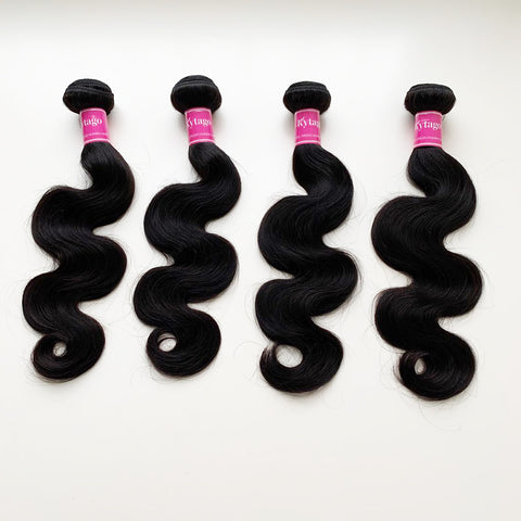 Kytago Brazilian Body Wave 4 Bundles Unprocessed Remy Hair Weave