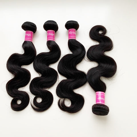 Kytago Virgin Malaysian Hair Body Wave 4 Bundles African American