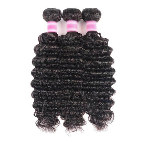 Kytago Unprocessed Brazilian Virgin Hair Deep Wave 3 Bundles Soft Best Virgin Brazilian Human Hair Weave