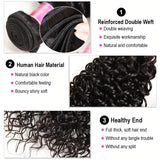 Kytago Unprocessed Virgin Indian Curly Hair Weave 3 Bundles Real Indian Remy Human Hair Deals