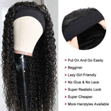 Kytago High Quality Headband Wigs Curly Human Hair Wigs Virgin Hair Natural Black