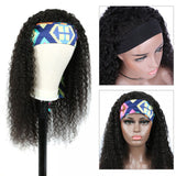 Kytago High Quality Headband Wigs Curly Human Hair Wigs Virgin Hair Natural Black