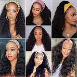 Kytago Deep Wave Virgin Human Hair Headband Wigs For Sale Online