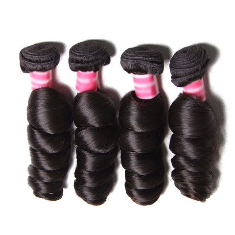 Kytago Unprocessed Virgin Peruvian Loose Wave Hair 4 Bundles