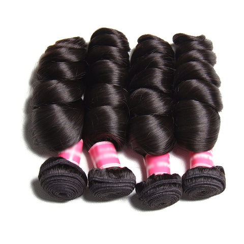 Kytago Indian Virgin Hair Loose Wave 4 Bundles Weave