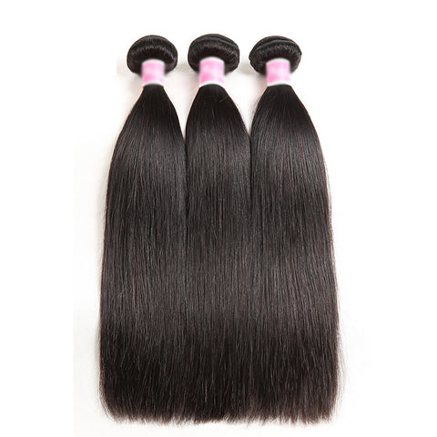 Kytago 3 Bundles Of Affordable Virgin Peruvian Straight Hair Bundle Deals Human Straight Weave