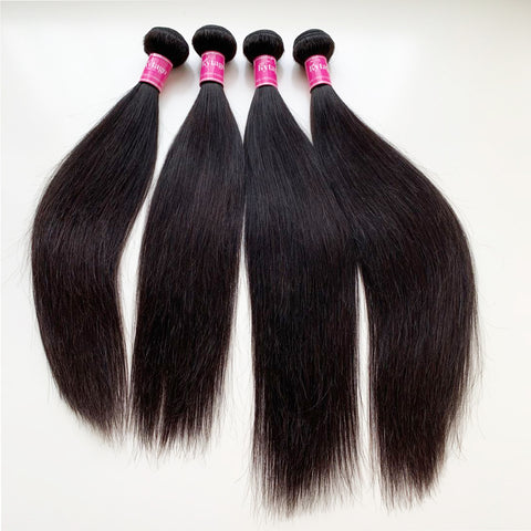 Kytago 8-30 Inches Virgin Peruvian Straight Hair 4 Bundles