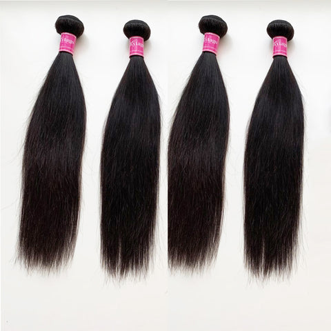 Kytago Straight Indian Virgin Hair 4 Bundles 8-30 Inches