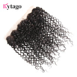 Kytago Curly Lace Frontal Closure 13*4 Ear To Ear Unprocessed Virgin Hair